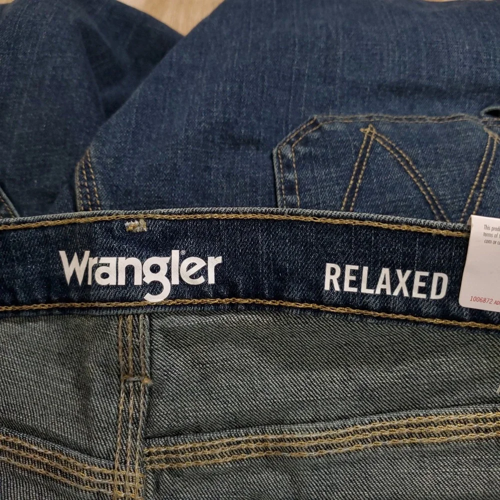Wrangler Mens Relaxed Fit Carpenter Jeans Blue Denim 33x34 112366302 NWT